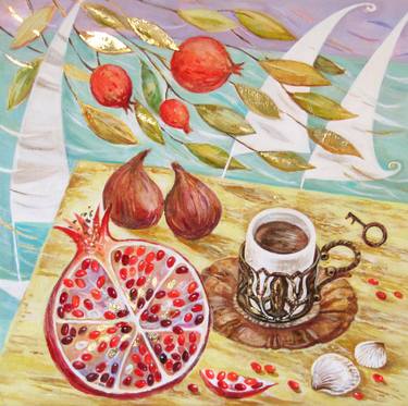 Print of Fine Art Food & Drink Paintings by Daniela Hadjieva