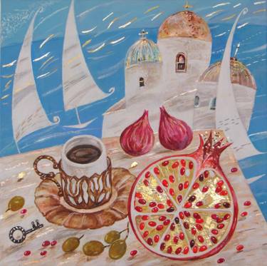 Print of Food & Drink Paintings by Daniela Hadjieva