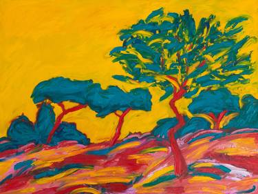 Print of Expressionism Tree Paintings by Emma Plunkett