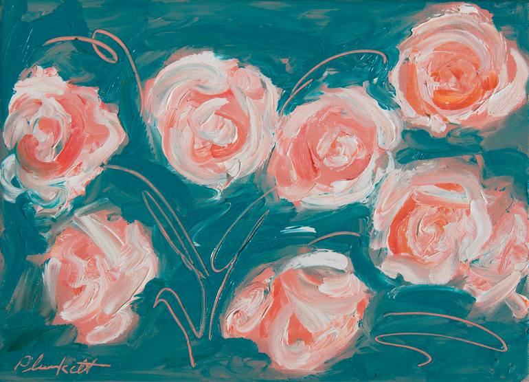 Roses Painting by Emma Plunkett | Saatchi Art
