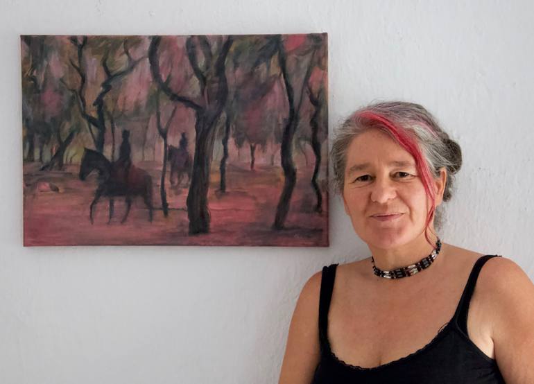 Original Impressionism Horse Painting by Emma Plunkett