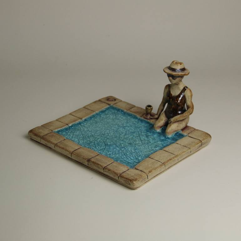 Chilling by the Pool - Print