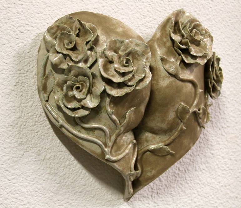 Original Figurative Floral Sculpture by Emma Plunkett