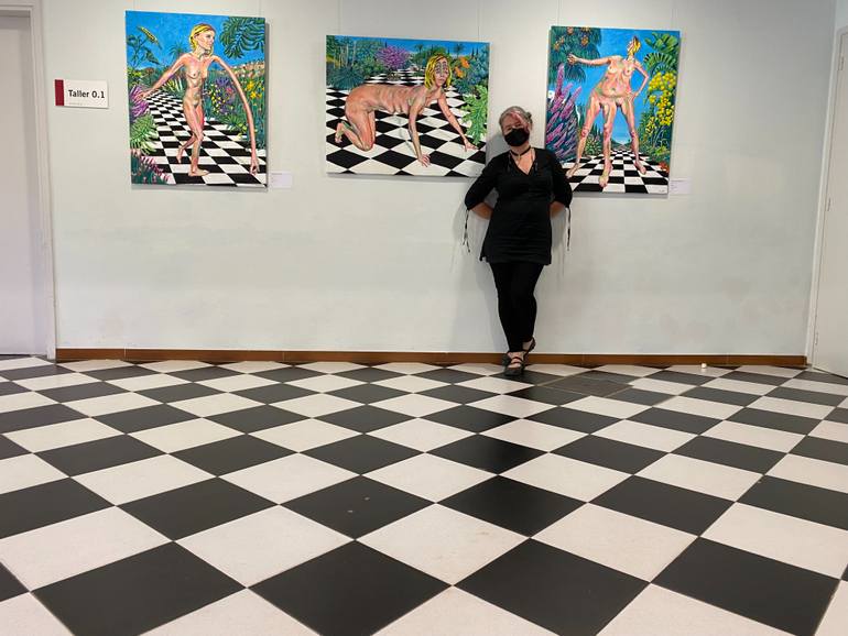 Original Figurative Nude Painting by Emma Plunkett