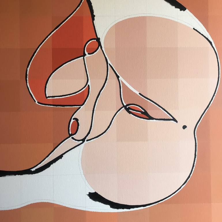 Original Pop Art Erotic Painting by Rafa Mateo