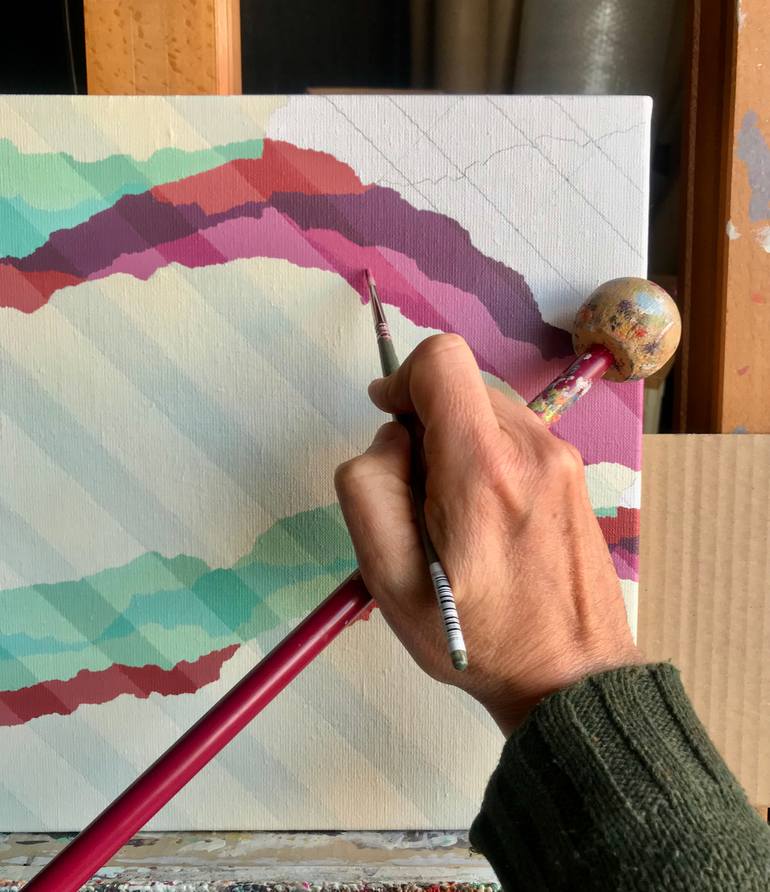 Original Contemporary Abstract Painting by Rafa Mateo