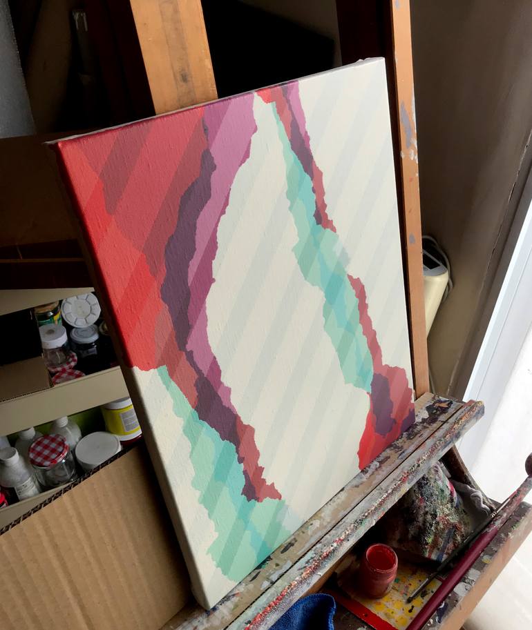 Original Contemporary Abstract Painting by Rafa Mateo