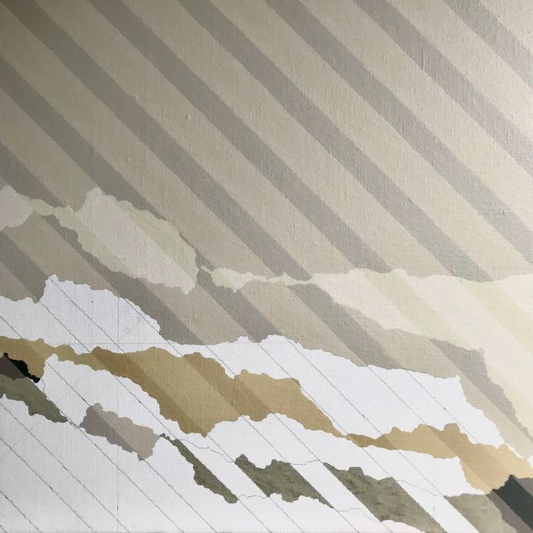 Original Geometric Abstract Painting by Rafa Mateo