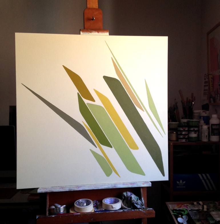 Original Geometric Painting by Rafa Mateo