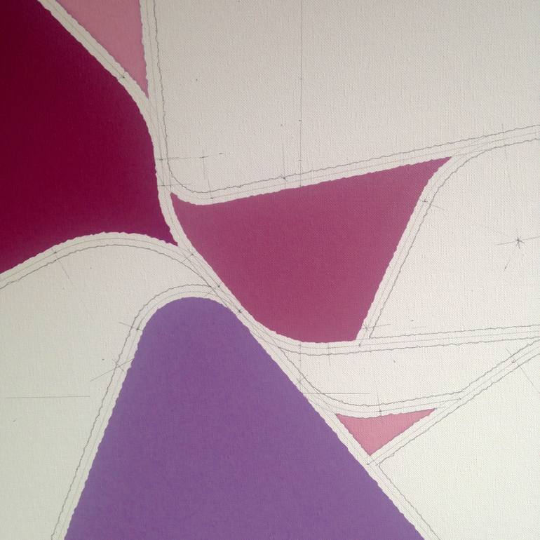 Original Geometric Abstract Painting by Rafa Mateo