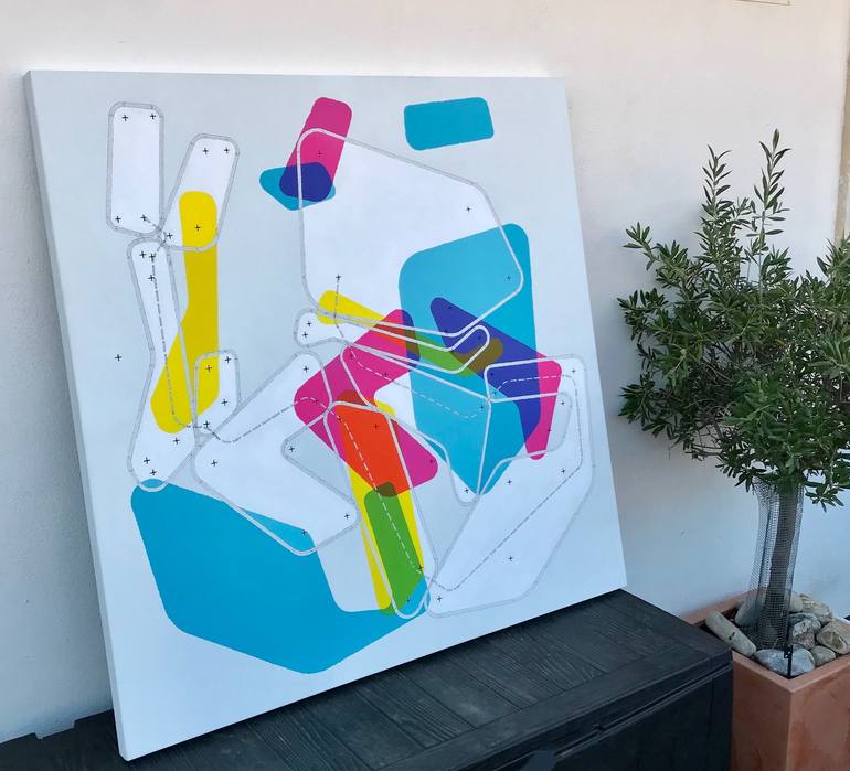 Original Abstract Painting by Rafa Mateo