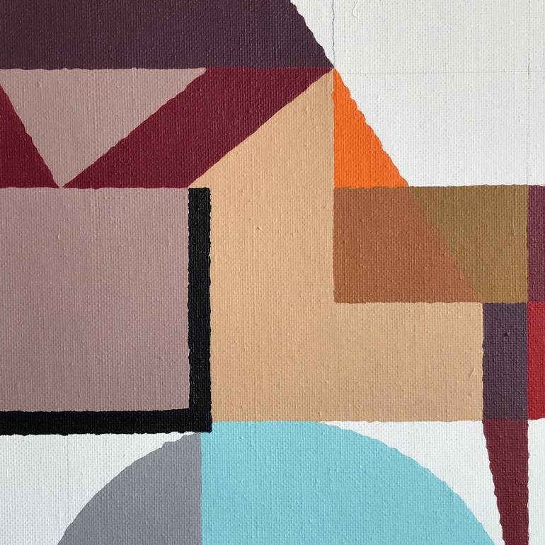 Original Geometric Abstract Painting by Rafa Mateo