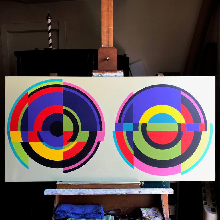 Original Conceptual Abstract Painting by Rafa Mateo