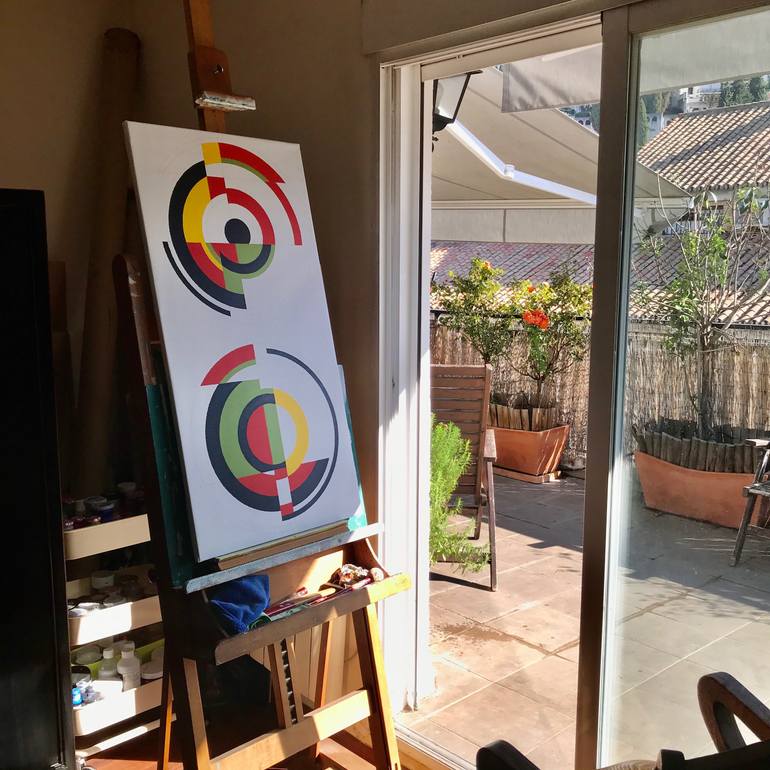 Original Conceptual Abstract Painting by Rafa Mateo