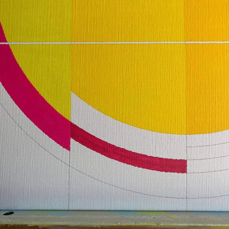 Original Geometric Abstract Painting by Rafa Mateo