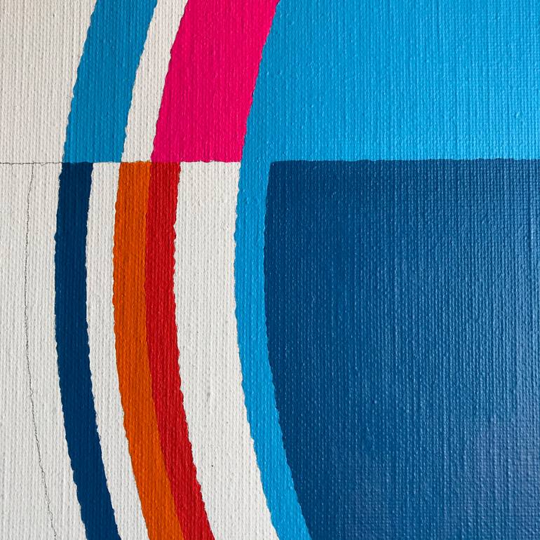 Original Geometric Abstract Painting by Rafa Mateo