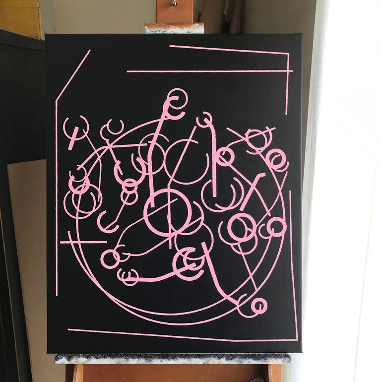 Original Conceptual Abstract Painting by Rafa Mateo