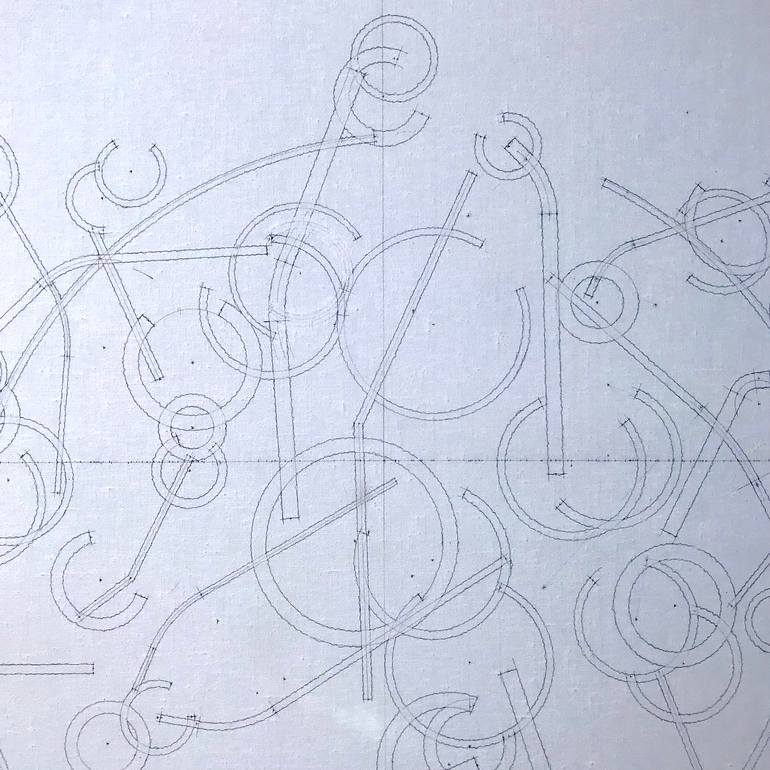 Original Conceptual Abstract Painting by Rafa Mateo