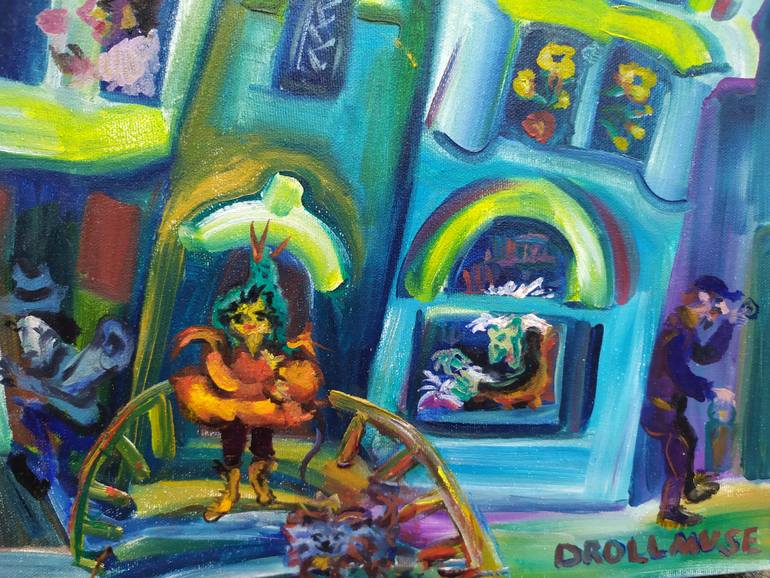 Original Abstract Expressionism Performing Arts Painting by Yuliya Talinovsky Drollmuse
