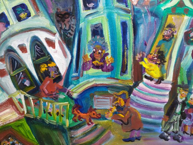 Original Abstract Expressionism Performing Arts Painting by Yuliya Talinovsky Drollmuse