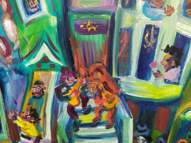 Original Abstract Expressionism Performing Arts Painting by Yuliya Talinovsky Drollmuse