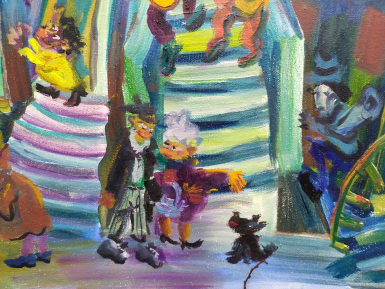 Original Abstract Expressionism Performing Arts Painting by Yuliya Talinovsky Drollmuse