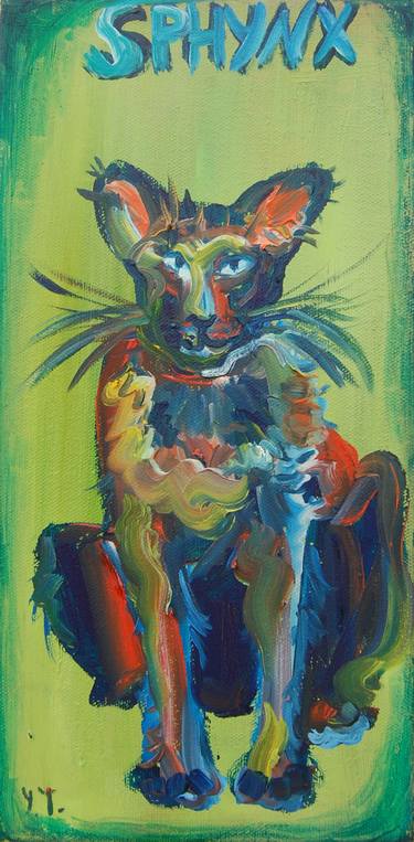 Print of Cats Paintings by Yuliya Talinovsky DrollMuse