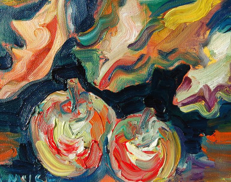 Original Abstract Expressionism Still Life Painting by Yuliya Talinovsky DrollMuse