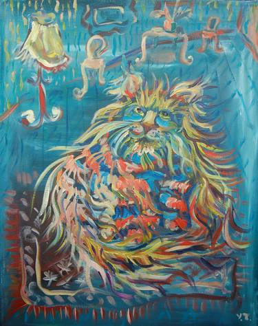 Original Cats Paintings by Yuliya Talinovsky DrollMuse
