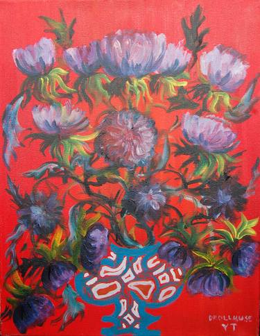 Original Floral Paintings by Yuliya Talinovsky DrollMuse