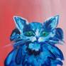 here is my painting of a stray cat, or, I would say, how I see a stray cat It is thing, always hungry, always aware what is going on around, also kind of humorous and wise, you can surprise it with anything, but you can make him laugh.