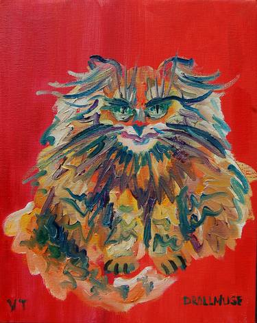 Original Cats Paintings by Yuliya Talinovsky DrollMuse