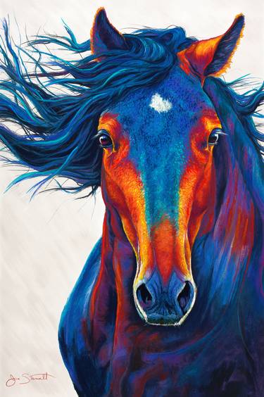 Print of Expressionism Horse Paintings by Jen Starwalt