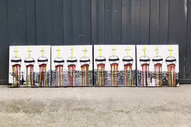 Original Figurative People Painting by Jutta Braun