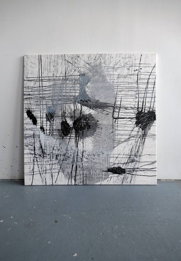 Original Minimalism Abstract Painting by Jutta Braun