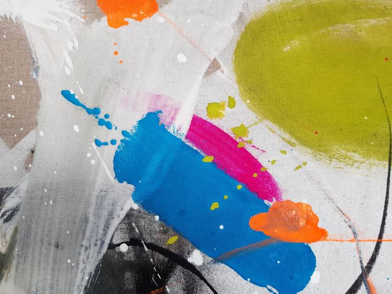 Original Abstract Politics Painting by Jutta Braun