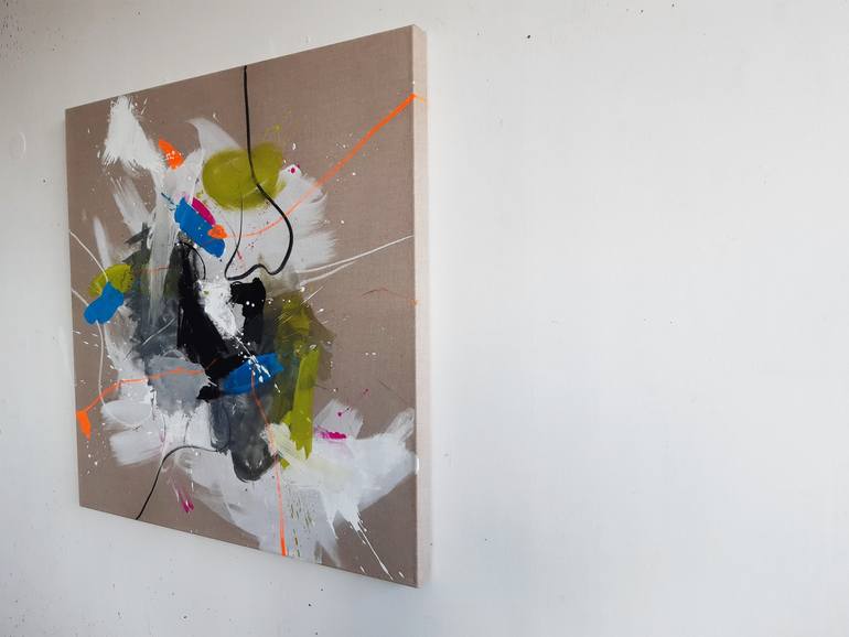 Original Abstract Politics Painting by Jutta Braun