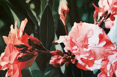 Original Fine Art Floral Paintings by Bettina Begon