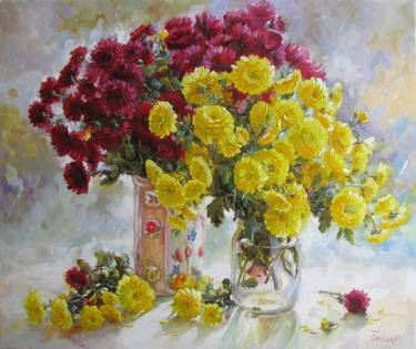 Original Realism Floral Paintings by Julia Tomesko