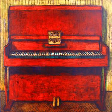 Print of Music Paintings by Mikheil Mikaberidze