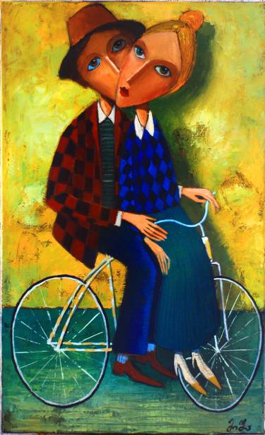 Print of Bike Paintings by Mikheil Mikaberidze