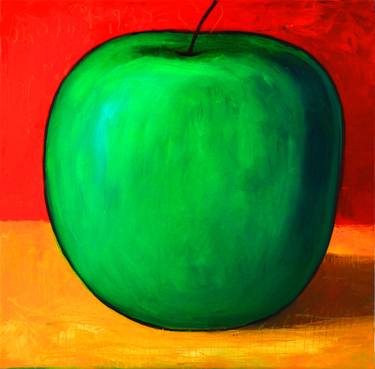 Saatchi Art Artist Mikheil Mikaberidze; Paintings, “green apple” #art