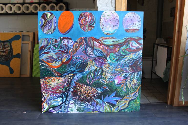 Original Abstract Expressionism Abstract Painting by Ia Liparteliani