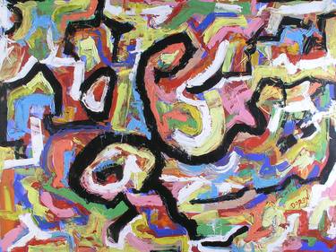 Original Abstract Expressionism Abstract Paintings by Doron Noyman