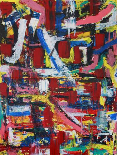 Original Abstract Expressionism Abstract Paintings by Doron Noyman