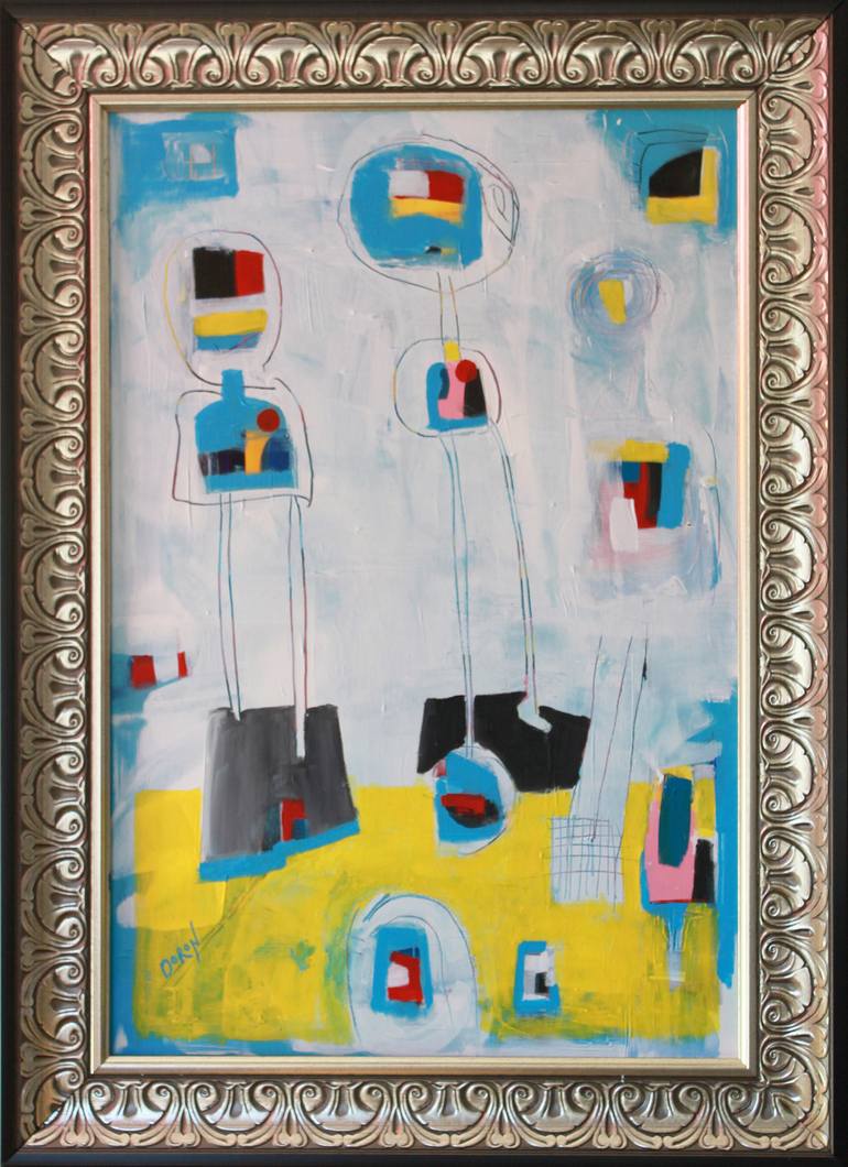 Original Figurative Abstract Painting by Doron Noyman