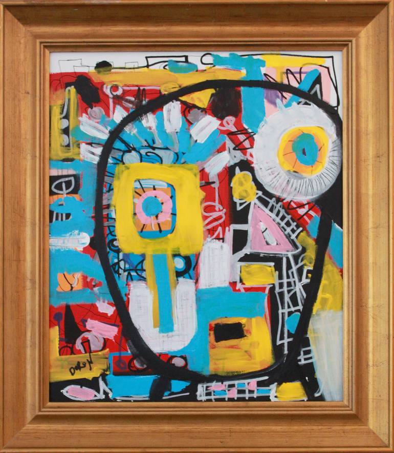 Original Portraiture Abstract Painting by Doron Noyman