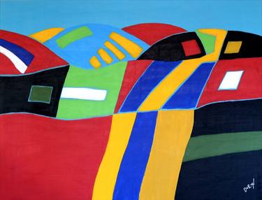 Original Fine Art Abstract Paintings by Doron Noyman