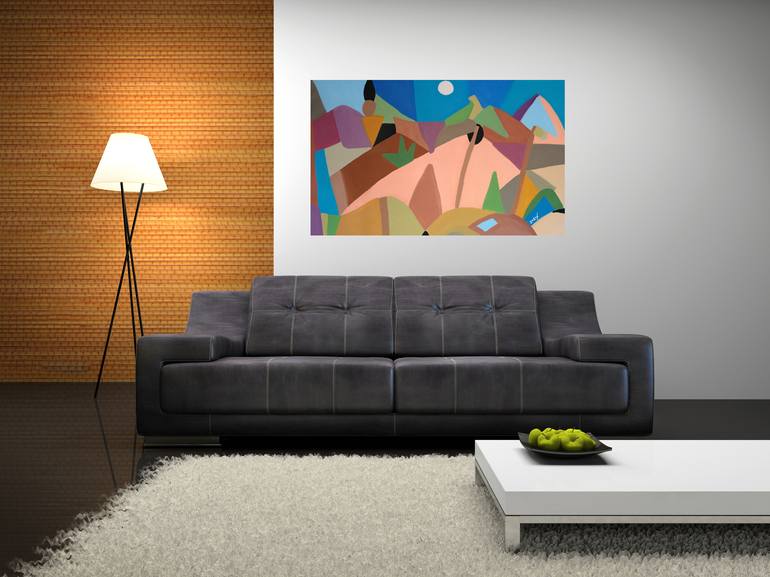 Original Cubism Abstract Painting by Doron Noyman