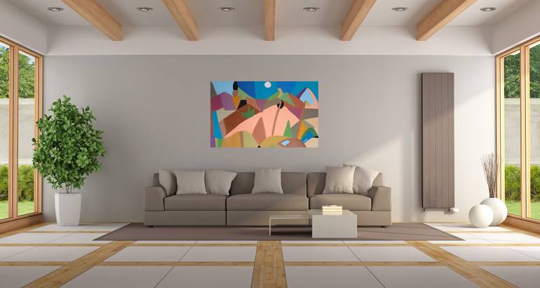 Original Cubism Abstract Painting by Doron Noyman